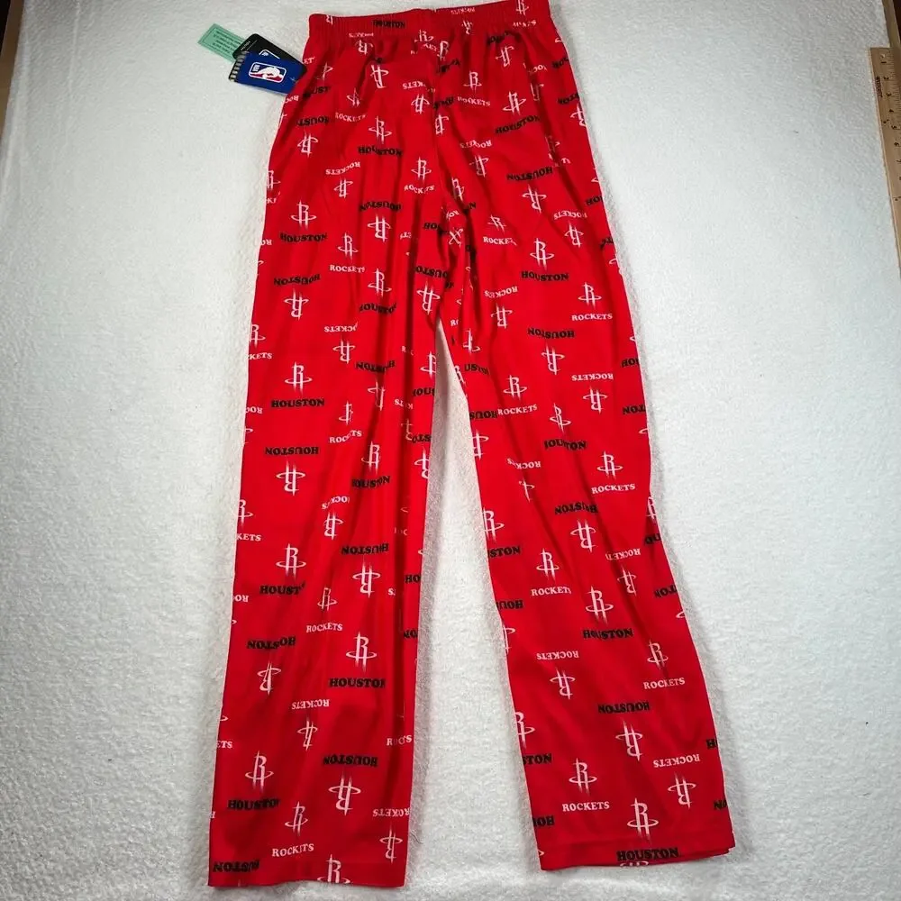 NBA Houston Rockets Lounge Pants Youth X-Large (18/20) Basketball Red Casual New